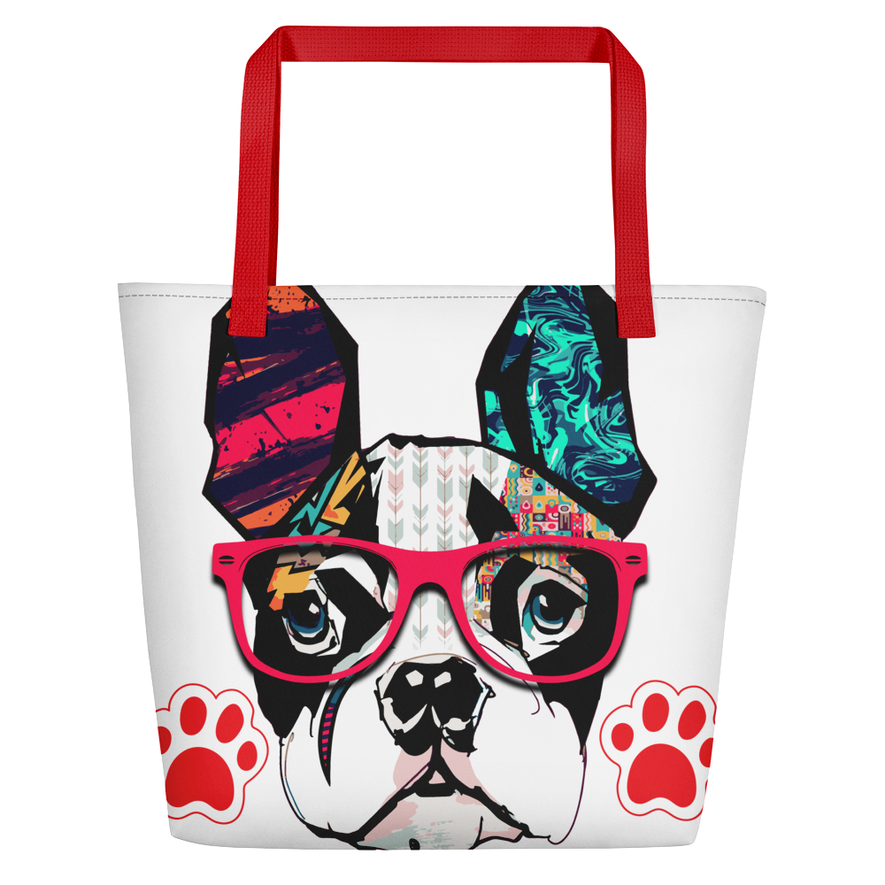 Trendy Frenchie (Beach Bag)