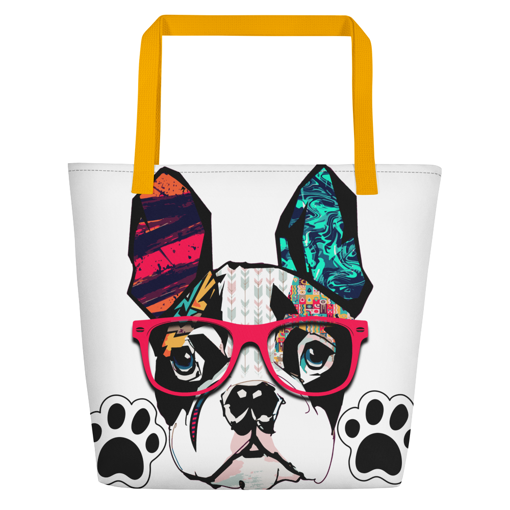 Trendy Frenchie (Beach Bag)