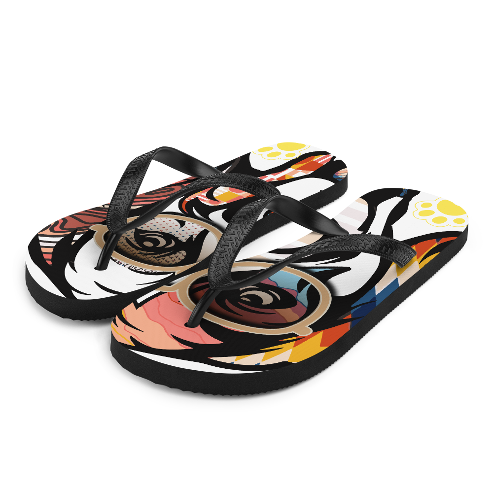 Golden Retriever Flip-Flops (Beach Ready)