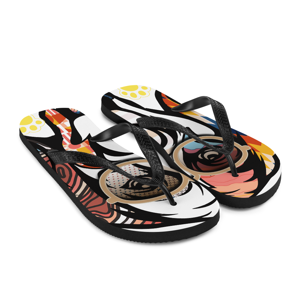 Golden Retriever Flip-Flops (Beach Ready)