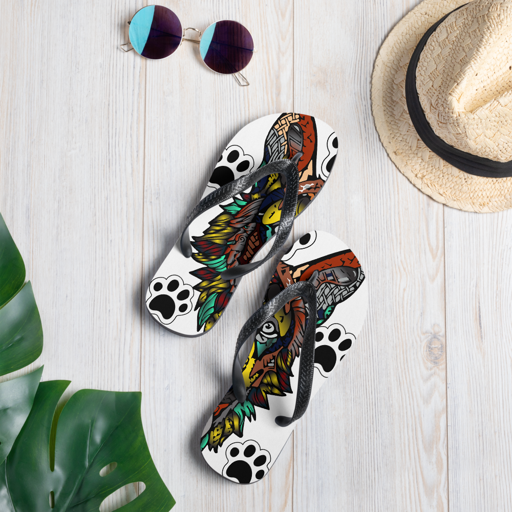 German shepherd Flip-Flops (Beach Ready)