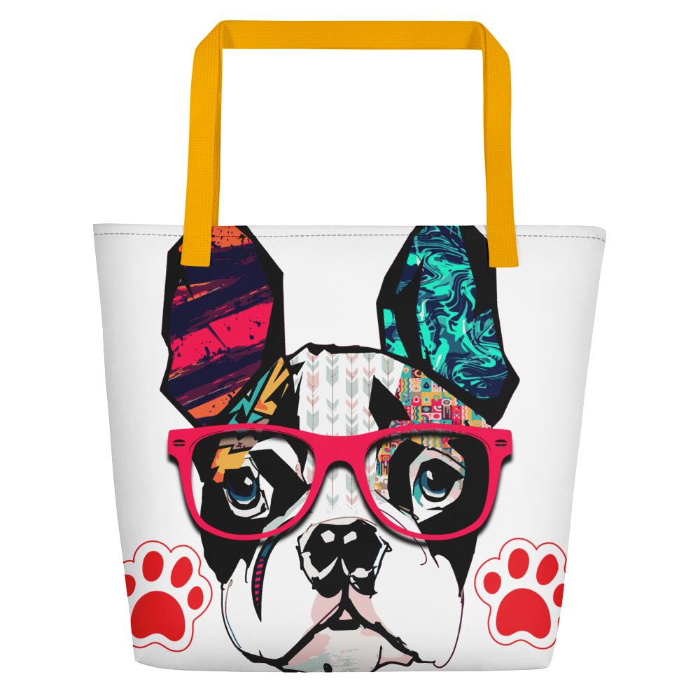 Trendy Frenchie (Beach Bag)