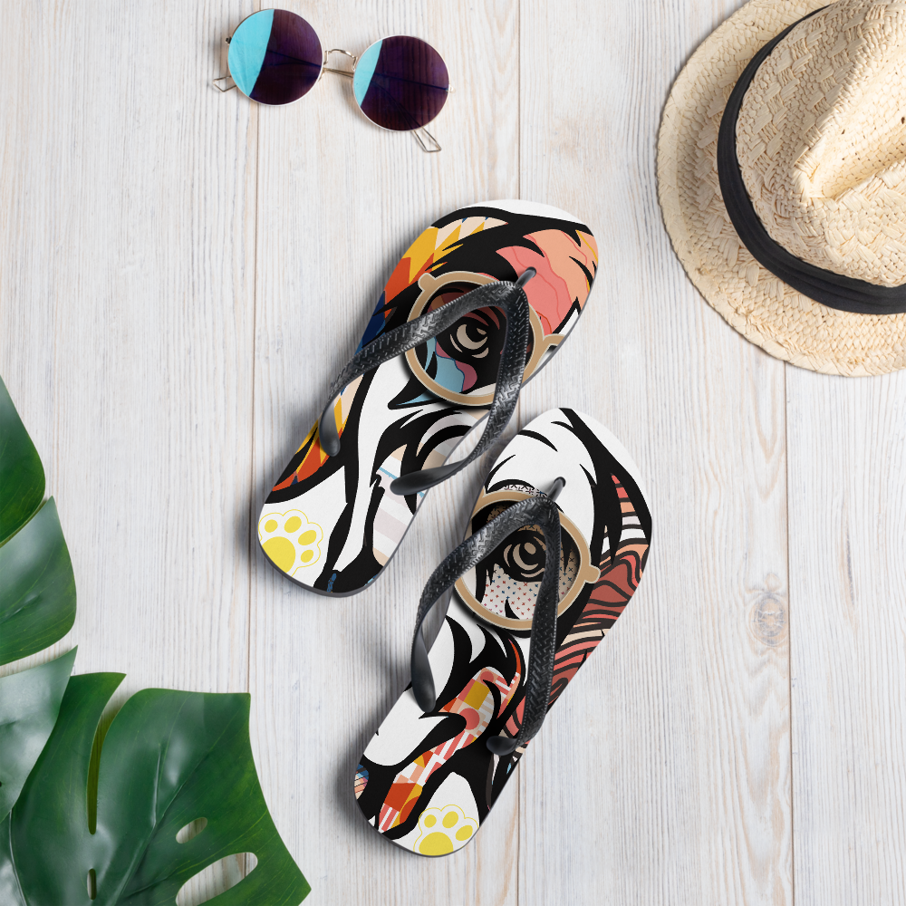 Golden Retriever Flip-Flops (Beach Ready)