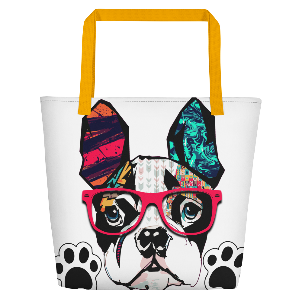 Trendy Frenchie (Beach Bag)