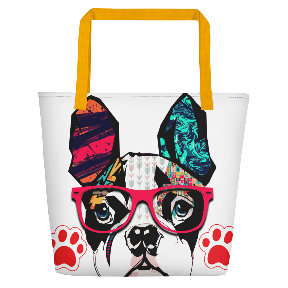 Trendy Frenchie (Beach Bag)