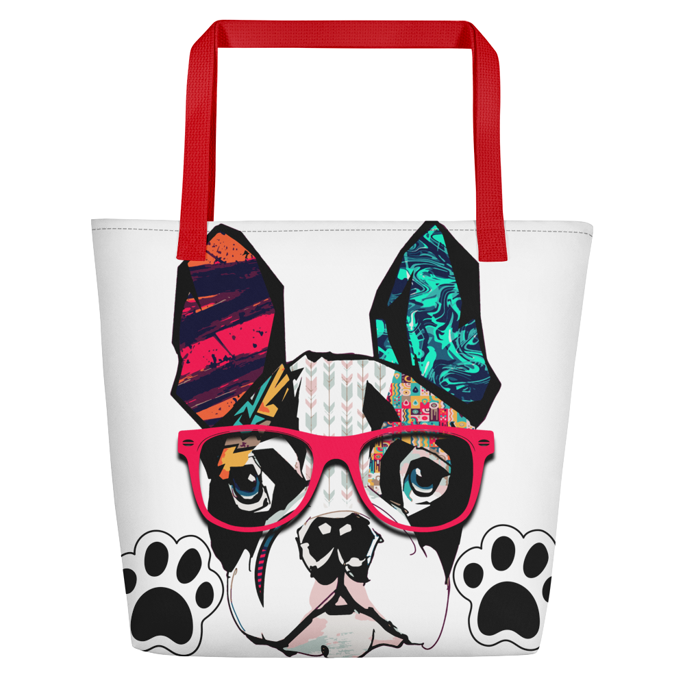 Trendy Frenchie (Beach Bag)